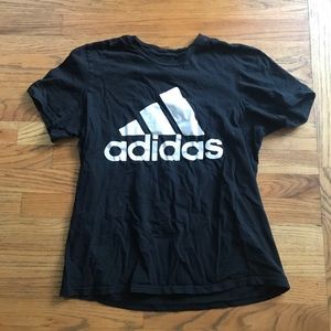 Vintage Black Adidas T Shirt